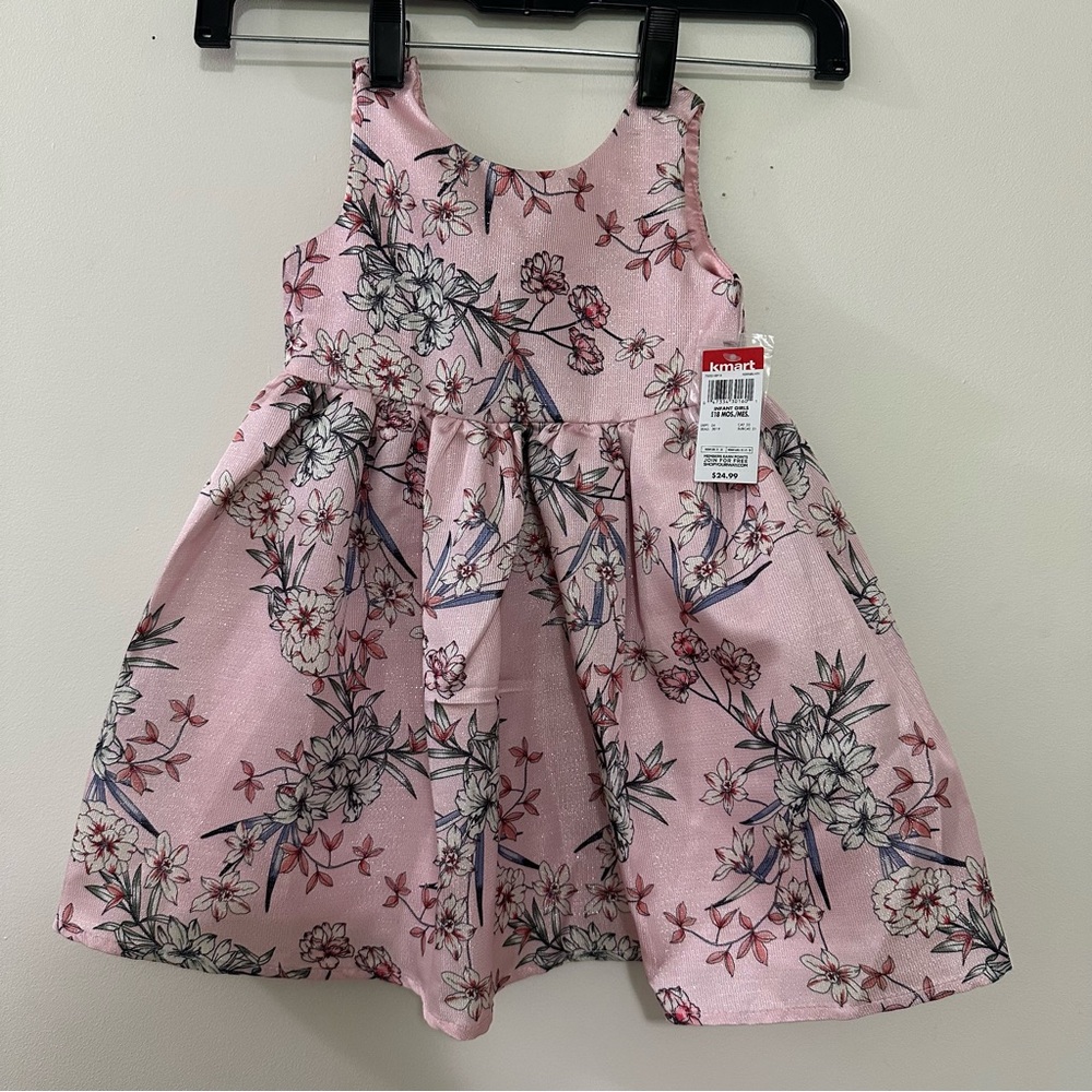 Special Editions Girls‎ Dress Size 18 months Pink Floral Sleeveless NWT